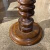 Circular Wooden Pedestal Side Table
