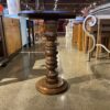 Circular Wooden Pedestal Side Table