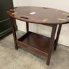 BOMBAY COMPANY Dark Mahogany Tea Table with Drop Leaf Removable Tray