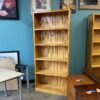 Vertical Paneled Knotty Pine 37" Bookcase