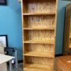 Vertical Paneled Knotty Pine 37" Bookcase