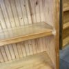Vertical Paneled Knotty Pine 37" Bookcase