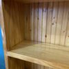Vertical Paneled Knotty Pine 37" Bookcase