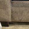 BROYHILL Brown Sectional Couch with Rolled Arms