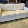 White Leather Sleeper Sofa