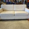 White Leather Sleeper Sofa