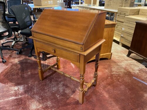 Wooden Drop Front Secretary Desk