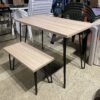 NEW! ASHLEY Signature Design Rustic Grey Desk and Matching Bench