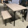 NEW! ASHLEY Signature Design Rustic Grey Desk and Matching Bench