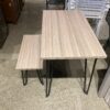 NEW! ASHLEY Signature Design Rustic Grey Desk and Matching Bench