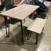 NEW! ASHLEY Signature Design Rustic Grey Desk and Matching Bench