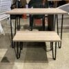 NEW! ASHLEY Signature Design Rustic Grey Desk and Matching Bench