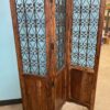 Vintage Espresso Stained Wrought Iron Room Divider