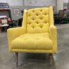 Yellow Tufted Accent Chair