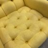 Yellow Tufted Accent Chair