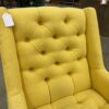 Yellow Tufted Accent Chair