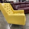 Yellow Tufted Accent Chair
