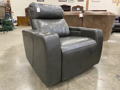MACY'S  Zero Gravity Leather Power Chair with Storage Compartments