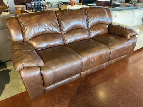 Coffee Bean Brown Three Seater Reclining Sofa