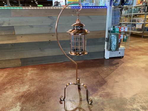 NEW! Brass Patio Lantern with Hanger - Copper