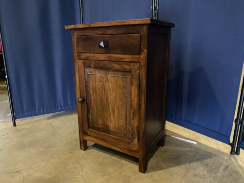 26" Tall Single Door and Drawer Cabinet