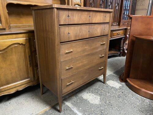 BROYHILL Mid-Century Modern 5 Drawer Tallboy