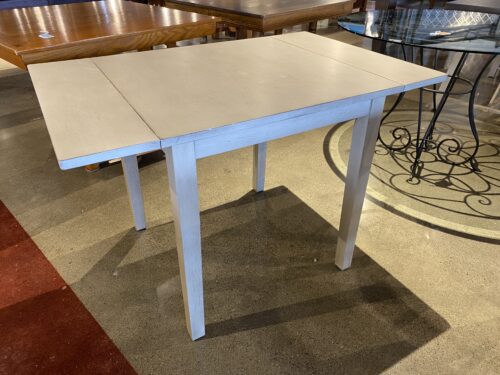 Washed Grey Small Drop Leaf Table