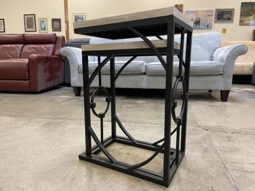 C-Shape Nautical Nesting End Table (Set of 2)