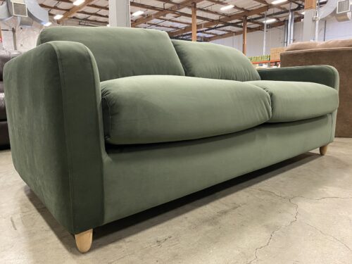 ARTICLE  Vati Pale Fir Green Velvet Sleeper Sofa