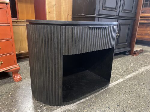 RESTORATION HARDWARE Byron Black Oak Open Nightstand