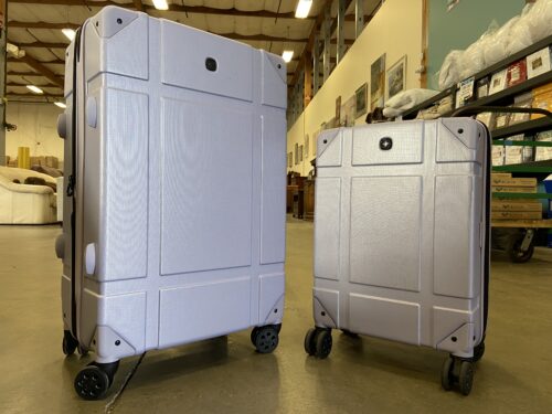 SWISS GEAR Vintage Trunk II 2 Piece Spinner Set in Evening Haze