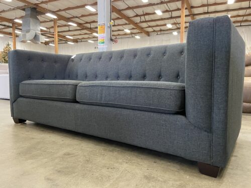 COASTER Cairns Tufted Fabric Dark Grey Sofa