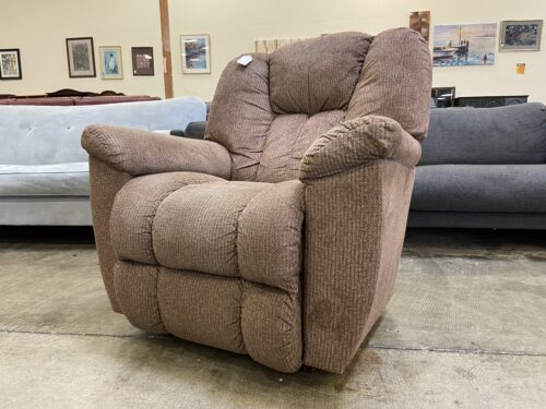 LA-Z-BOY Plush Brown Fabric Manual Recliner