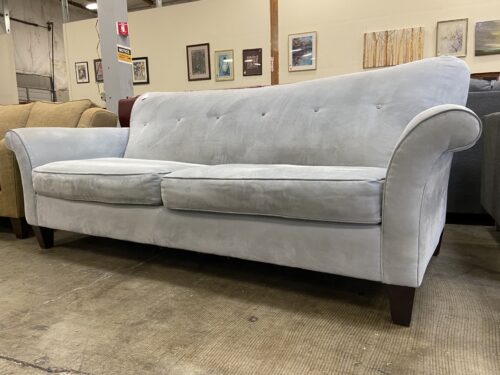 BAUHAUS Light Blue Curved Back Sofa