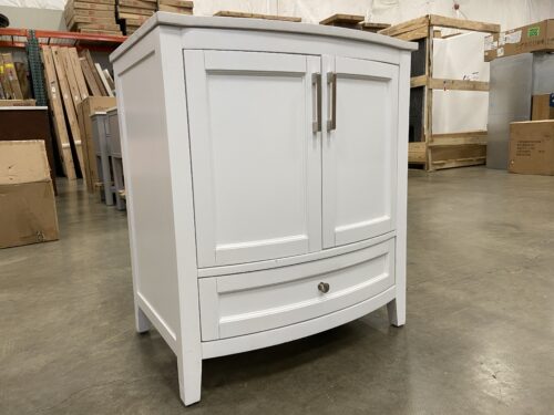 RUNFINE Belina White Single Sink Vanity