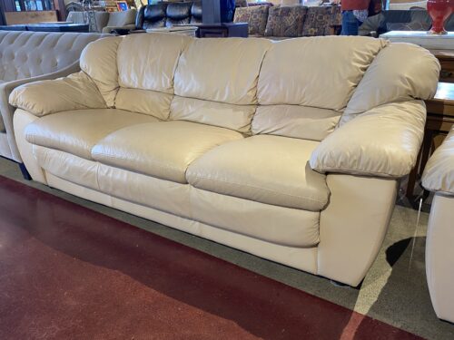 Plump Off-White Marshmallow Sofa