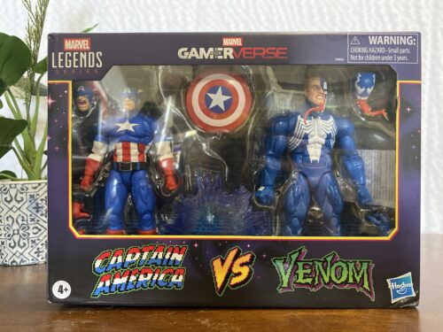 MARVEL Legends Gamerverse Captain America VS Venom Action Figures