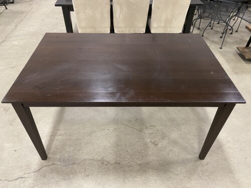 Dark Espresso Brown Dining Table