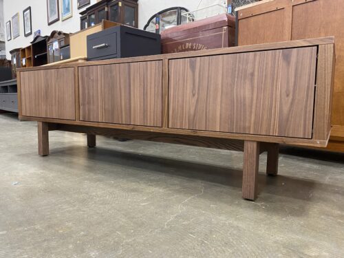 IKEA Stockholm 3 Door Roll-Up TV Stand with Square Legs