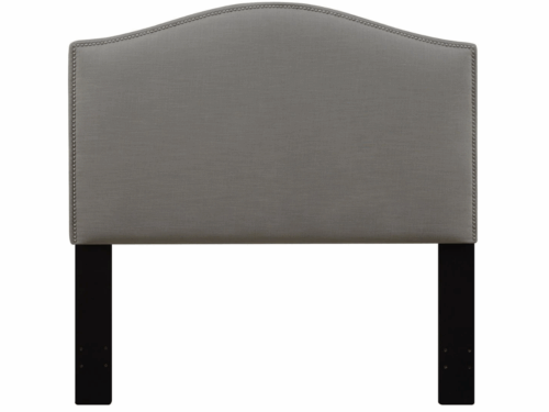 DELACORA King Sized Grey Fabric Headboard