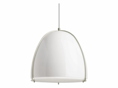 NEW! TECH LIGHTING Paravo Pendant in Gloss White & Satin Nickel Model #700TDPRVP