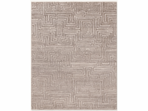 RESTORATION HARDWARE Navi 10x14 Silk & Linen Hand Knotted Rug in Latte