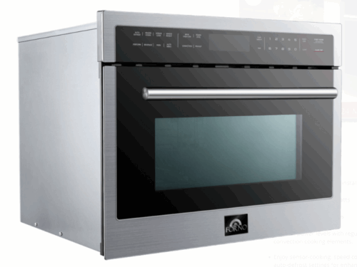 NEW! FORNO Oliena 24" Built-In Microwave & Convection Oven Model #FMWDR3093-24