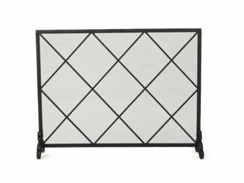 NEW! STYLE SELECTIONS Flat-Panel Fireplace Screen, Black Finish Model #3730326