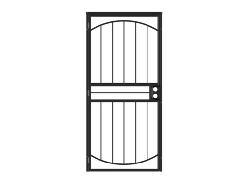 LARSON Black Geneva Full View Security Door Model #920-24