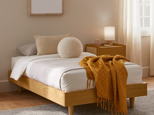 NEW! ARTICLE Basi Twin Bed Frame - Oak