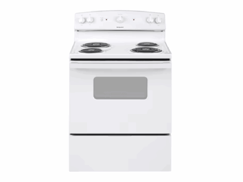 HOTPOINT 30" 4 Burner Element Free-Standing Electric Range  Model #RBS330DRWW