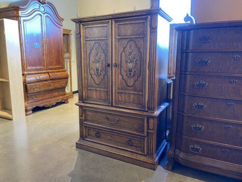 STANLEY Italian Provincial Armoire w/ 4 Drawers