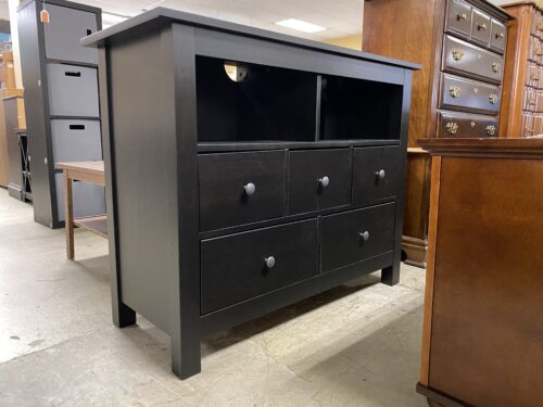 IKEA Hasselvika 5 Drawer Black Dresser