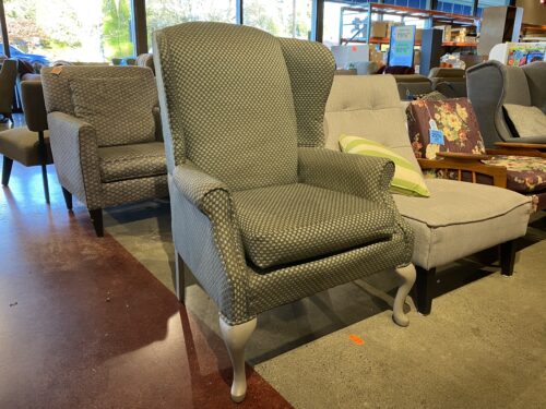 THOMASVILLE Wingback Armchair w/ Pale Legs